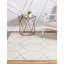 Tapis contemporain Tellaro de couleur crème-61874897