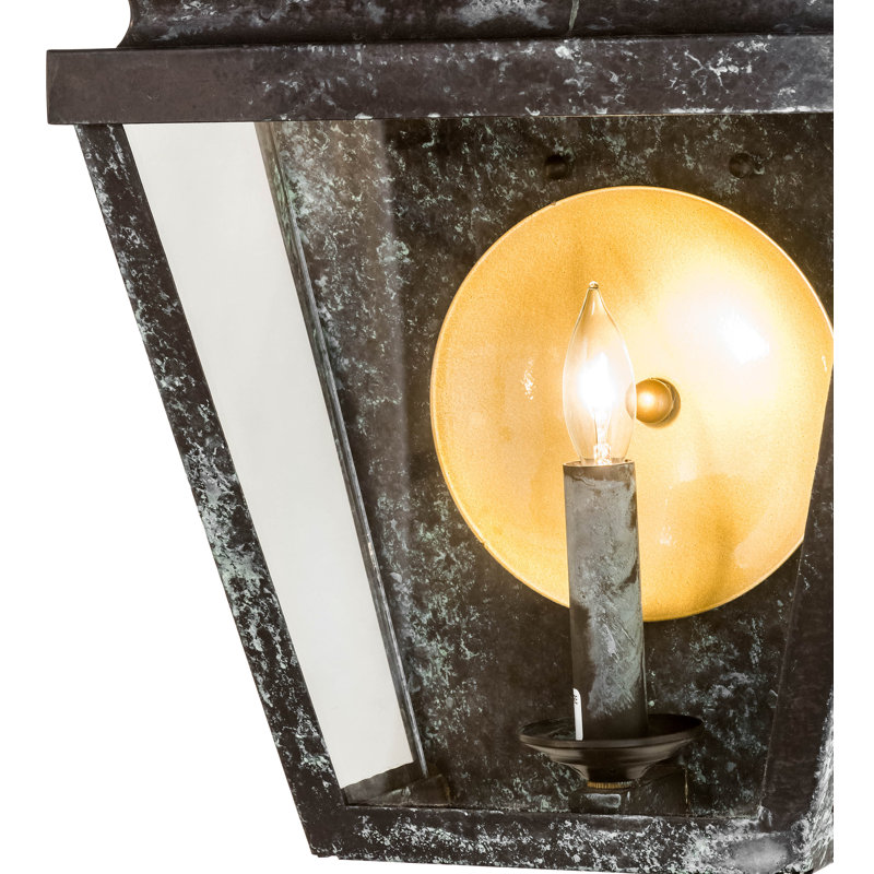 Coach Darien Solid Brass Flush Mounted Sconce