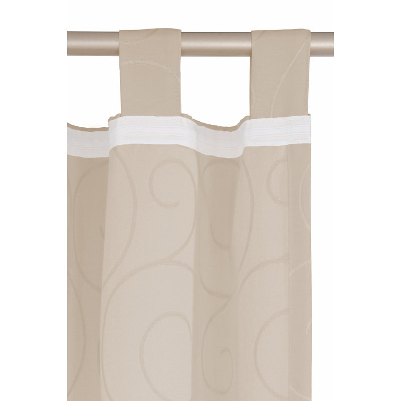 Coursey Room Darkening Curtain Single Panel, Taupe, 132cm Width x 245cm Drop