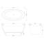 Grace 1510mm x 760mm Soaking Acrylic Bathtub