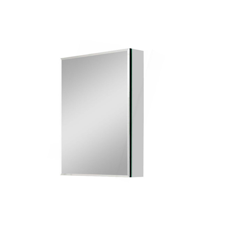 Armoire à pharmacie à fixation en surface ou en retrait avec miroir pour salle de bain