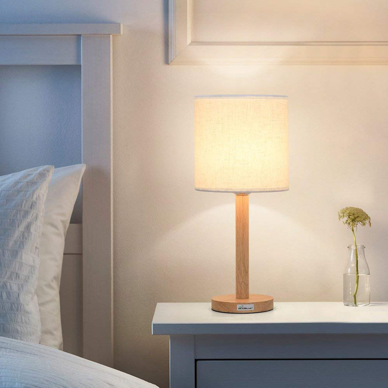 Lampe de chevet brun clair 16 po