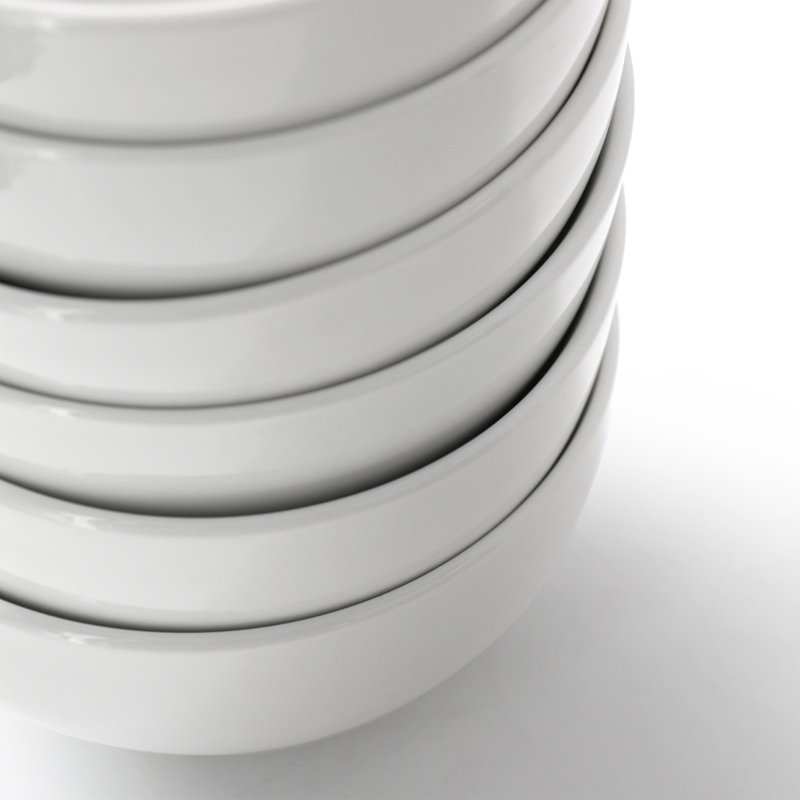Ensemble de bols en porcelaine blancs 12 pièces Latitude Run®