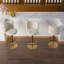 Swivel Bar Stool for Kitchen Island Low Back Armless Single Stool Velvet  Adjustable Height Counter Stool-1149482573