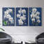 Floral Study Series LVI - Ensemble de toiles tendues avec châssis Premium - Prêt à être accroché-494425406