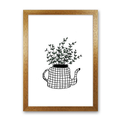 Teapot Plants Green by Carissa Tanton - Print