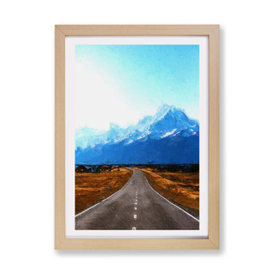 Road To Mount Cook In New Zealand - Single Picture Frame Painting
