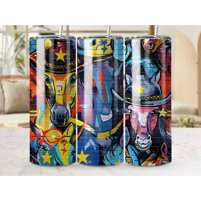 Choose Handmade Tumblers 591 mL Vacuum Insulated Stainless Steel (18/8) Travel Tumbler with Straw