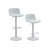 Modern PU Leather Adjustable Counter Height Swivel Barstools(Set Of 2)-1118433811