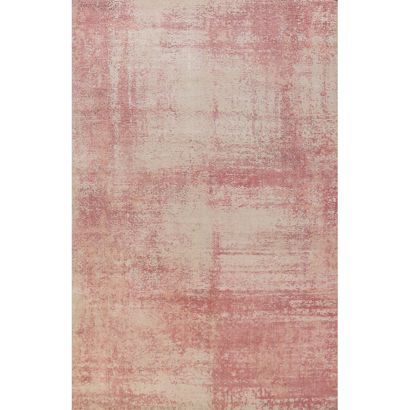 Tapis indien moderne en laine 5 x 8