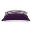 Coussin 18 "en coton mauve et blanc