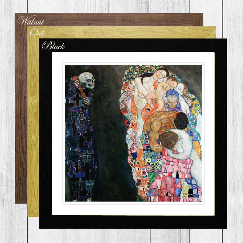 Gustav Klimt - Single Picture Frame Painting, Black