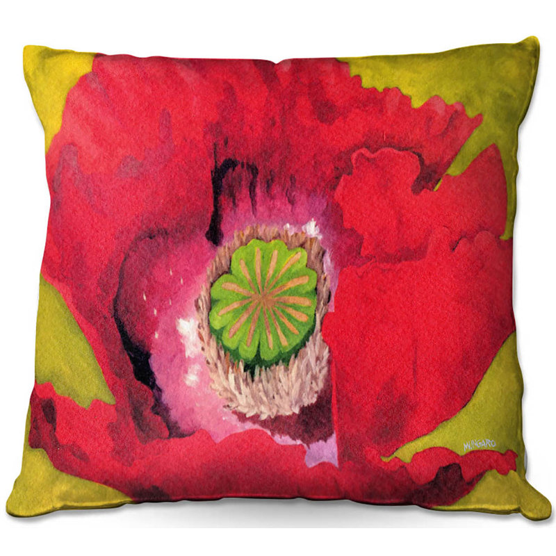  Housse et insert de coussin carré Copp Poppy, 16 po x 16 po