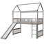 Lit mezzanine, lit maison avec glissade-1259545835