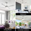 Ventilateur de plafond en cristal moderne 48 po Breezelite