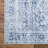  Washable Non-Slip Rug - Ivory / Denim Blue Traditional Medallion Area Rug for Living Room, Bedroom, Dining Room, and Kitchen-114442289