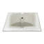Lavabo de meuble-lavabo rectangulaire blanc Adelle