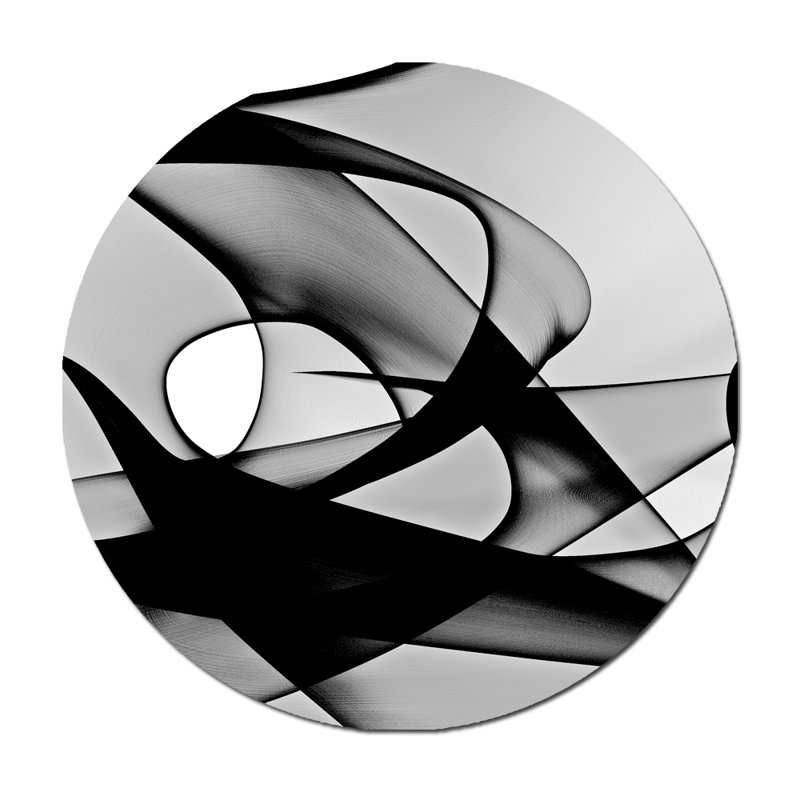 Nebula 2 Abstract Print, Round 46" x 46", Paper