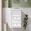 Meuble-lavabo mural de 30 po, armoire de rangement flottante avec 2 tiroirs, lavabo simple en céramique à 3 trous, armoire moderne.-281275592