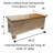 Hand-crafted Solid Wood Large Bench Trunk With Honeycomb Carved Front Panel