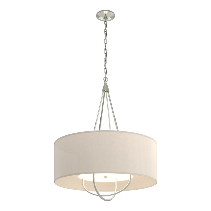 Loop 4 - Light Chandelier, Natural Anna, Vintage Platinum, Sterling