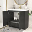 Meuble-lavabo autoportant avec lavabo en acrylique renforcé 35,4 po Monterey-161324162-136695502