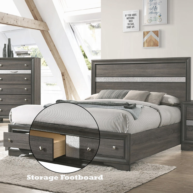 Naima Platform Storage Bed, King