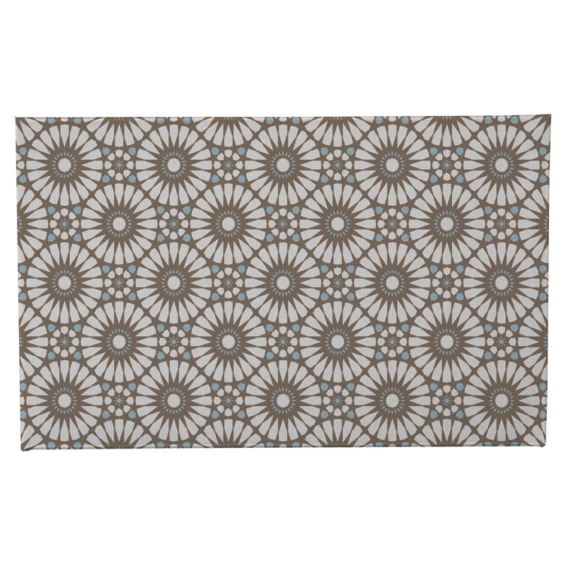 Sylvia Non-Skid Bath Mat, Single - 24" L x 17" W, Brown