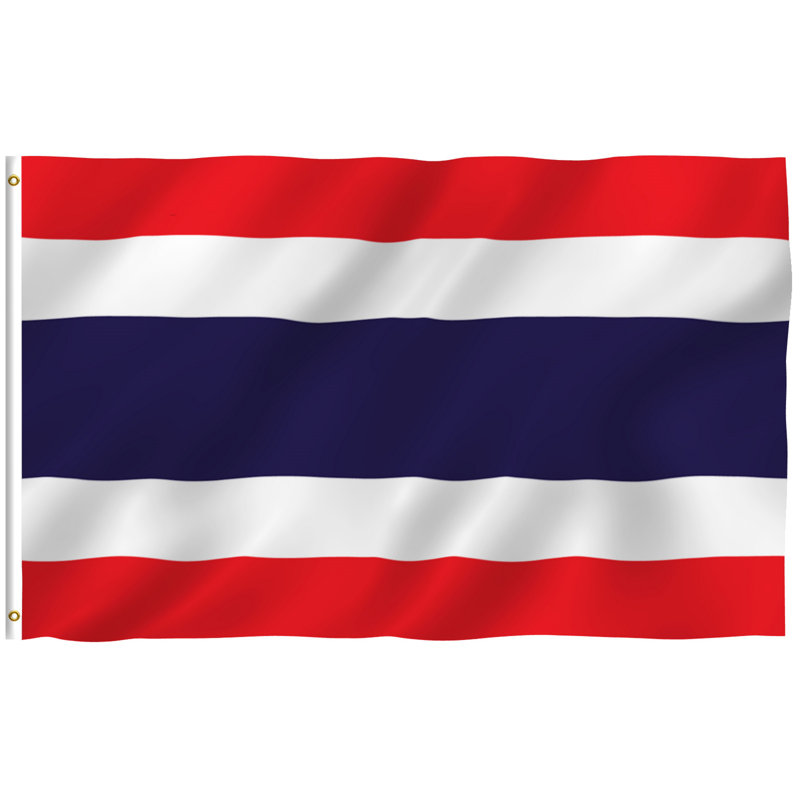 Drapeau de maison en polyester 3 x 5 pi Thailande