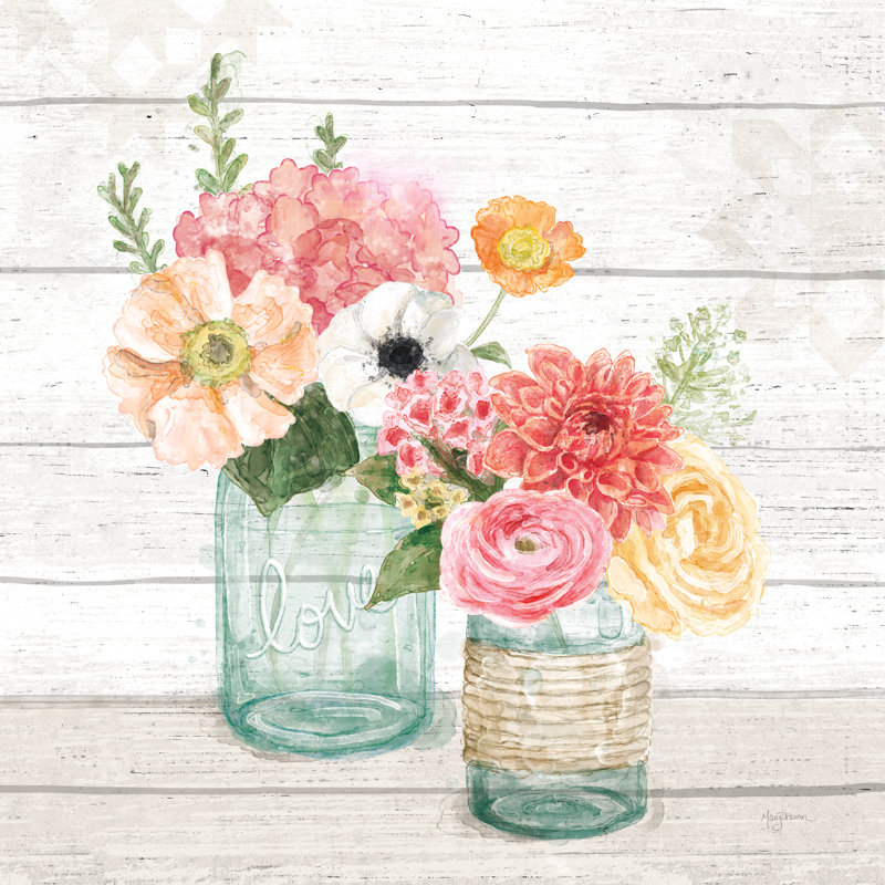Pastel Flower Market XIII by Mary Urban - Wrapped Canvas Painting, 76cm H x 76cm W