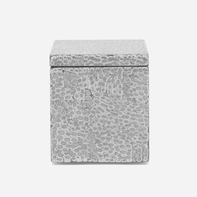 Callas Bathroom Storage Container, Silver