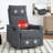 Chenille Swivel Manual Recliners with Heat Massage-1114324239
