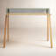 Cant Solid Wood Writing Desk-227399664