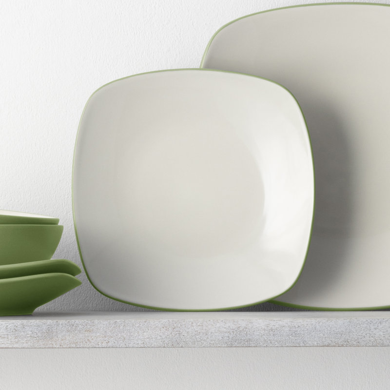 Noritake Colorwave Square Dinner Plates, 10-3/4", Apple