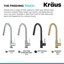 Robinet d'évier de cuisine à poignée simple Kraus Oletto-61705970