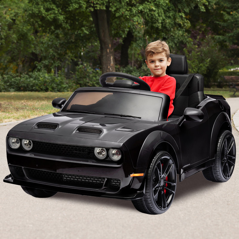 Voiture électrique pour enfant 12 V avec télécommande Dodge, Noir