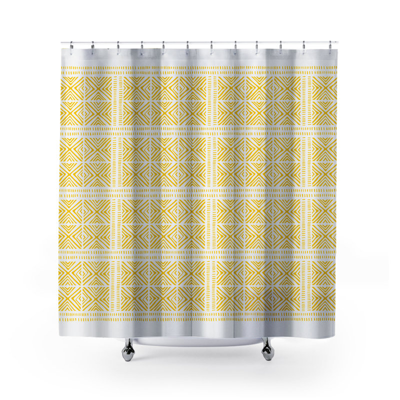 Rideau de douche Thora Tribal, ThoraTribal Yellow