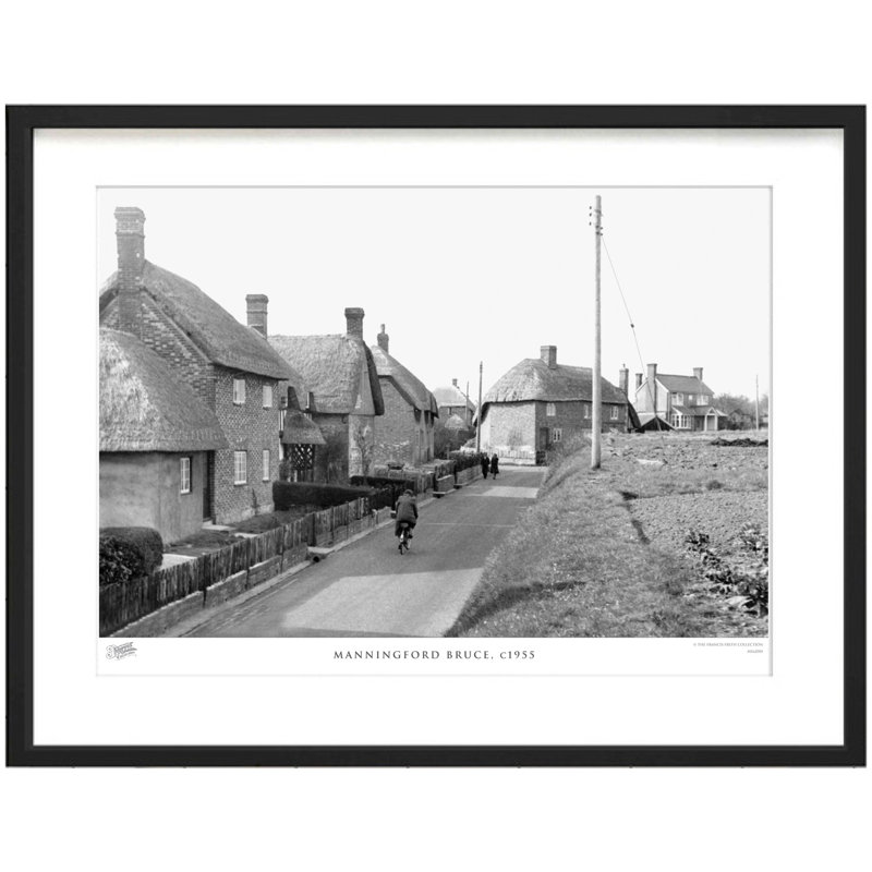Manningford Bruce, C1955 - Single Picture Frame Print, 45cm H x 60cm W x 2.3cm D