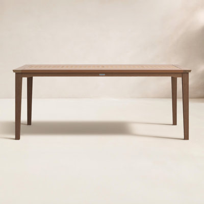 Kinsler 76" Eucalyptus Patio Dining Table