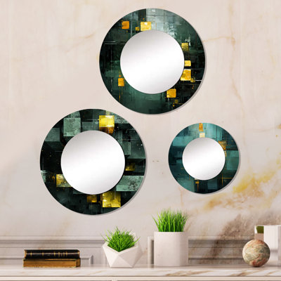 Gaetan Metal Round Mirror