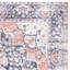 Tapis oriental tissé à plat à la main ivoire / bleu marine / rose Joppatowne-1679599138