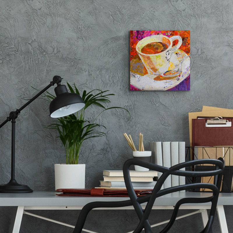 «Cafe Au Lait» par St. Hilaire Elizabeth, H 12 po x l 12 po x P 0,13 po
