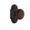 Cottage Plate with Brown Porcelain Door Knob