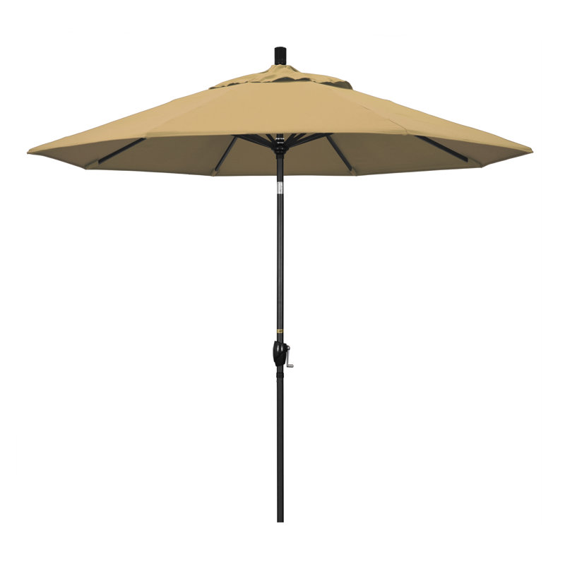 Parasol 9" Market, Champagne champagne Sunbrella® lin, Bronze