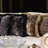 Charcoal Chic Fringed Throw Pillow