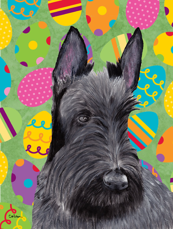 Drapeau de jardin Atara, Scottish-terrier (gris et noir)