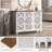 Accent Cabinet With 3 Doors, Storage Cabinet With Solid Wood Legs And Adjustable Shelf, Sideboard Buffet For Living Room, Entryway, Dining Room, Bedroom, White-1716903742