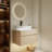 32" Wall-Mounted Bathroom Vanity with Ceramic Sink and Soft-Close Doors-431069734