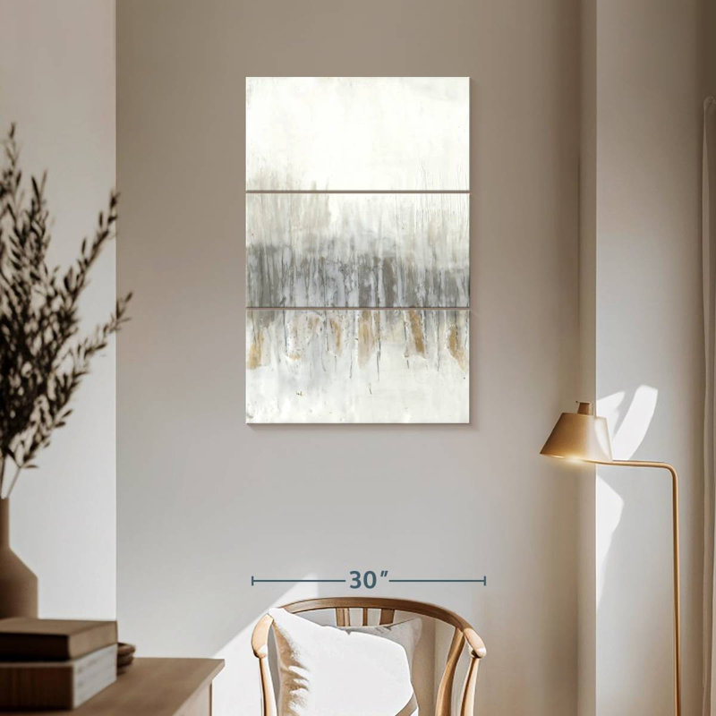 Avery Neutral Wave I, 57" H x 36" W