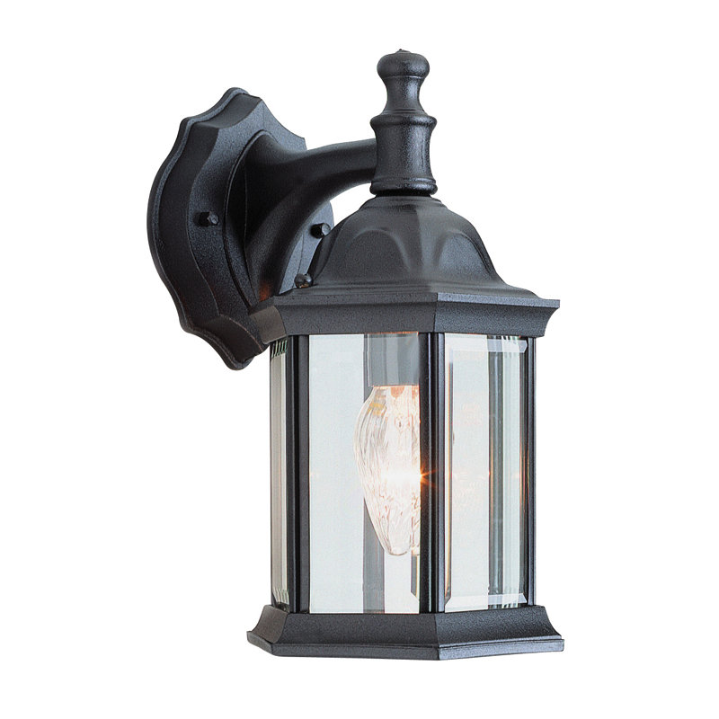 Dafinel Aluminium Wall Light, Black